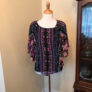 Apt. 9 chiffon popover blouse